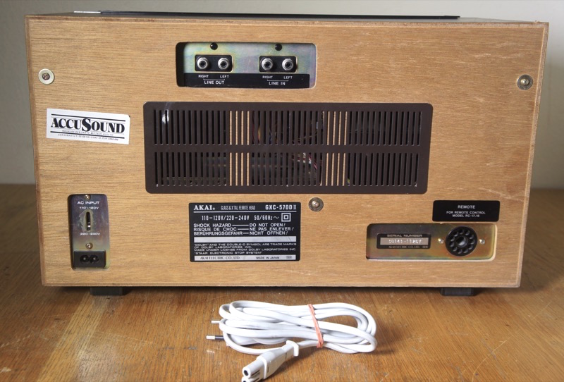 Courroies Pour Akai GXC-570DII - Kit De 2 Courroies Stéréo Haute Qualité