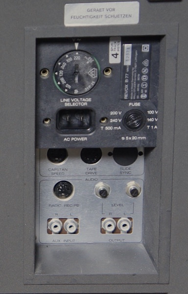 Revox B77 Mk III - a new tape machine