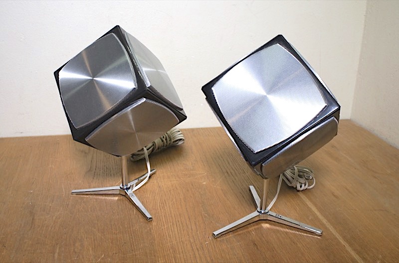 Enceinte Cube Grundig Années 70, Modèle 684, Pour Pièces Ou Réparation