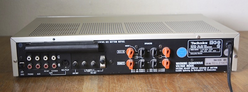 【整備・実動品】Technics SA-103 ステレオレシーバー アンプ Technics SA-103 – Classic Audio
