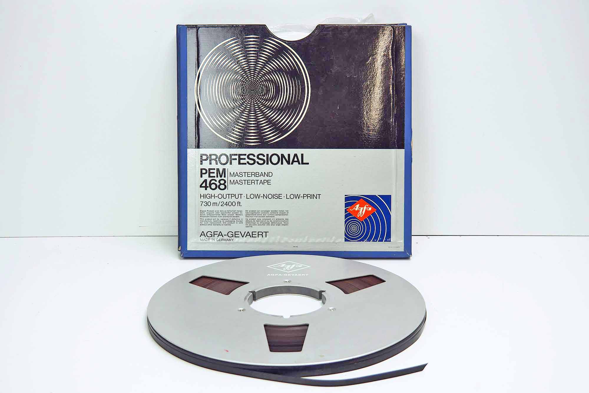 Bande Magnétique 2 Pouces AGFA PEM 468 – 730 M – Bande Audio Pro – Occasion