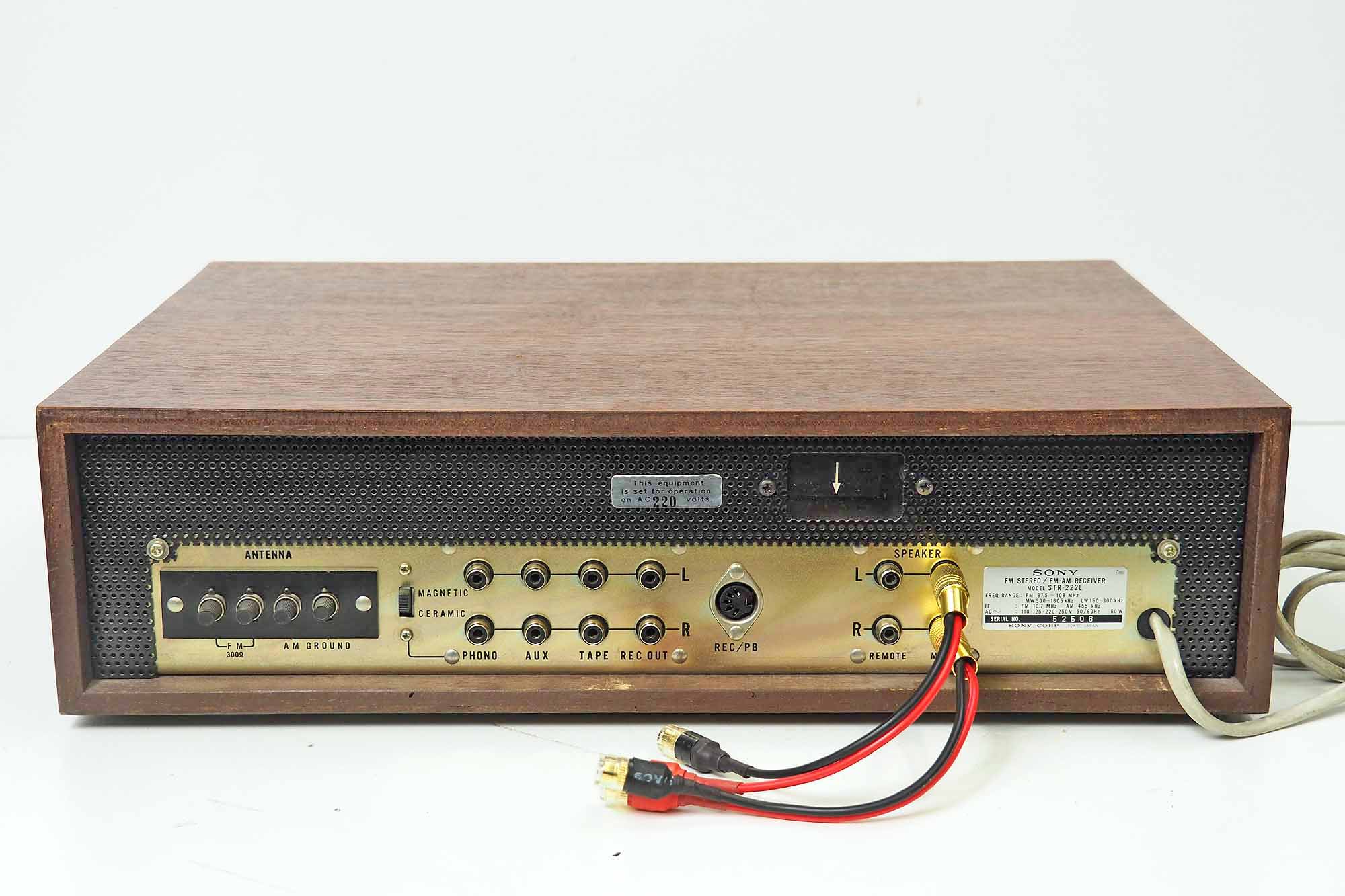 RECEIVER SONY STR 222l Solid State Vintage Ampli Tuner EUR 120,00